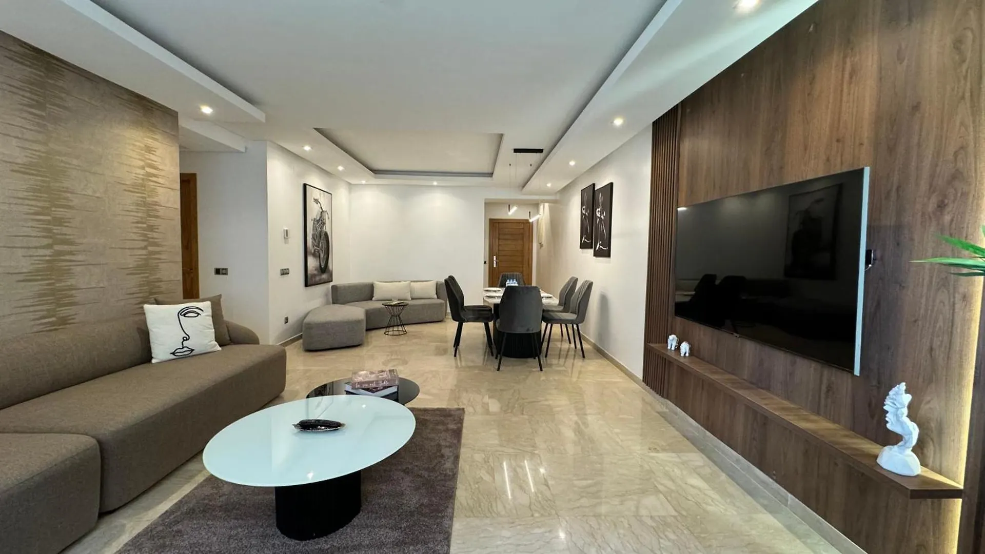 Garden View And Terrace 3Br - Appartali Luxury Platform 카사블랑카