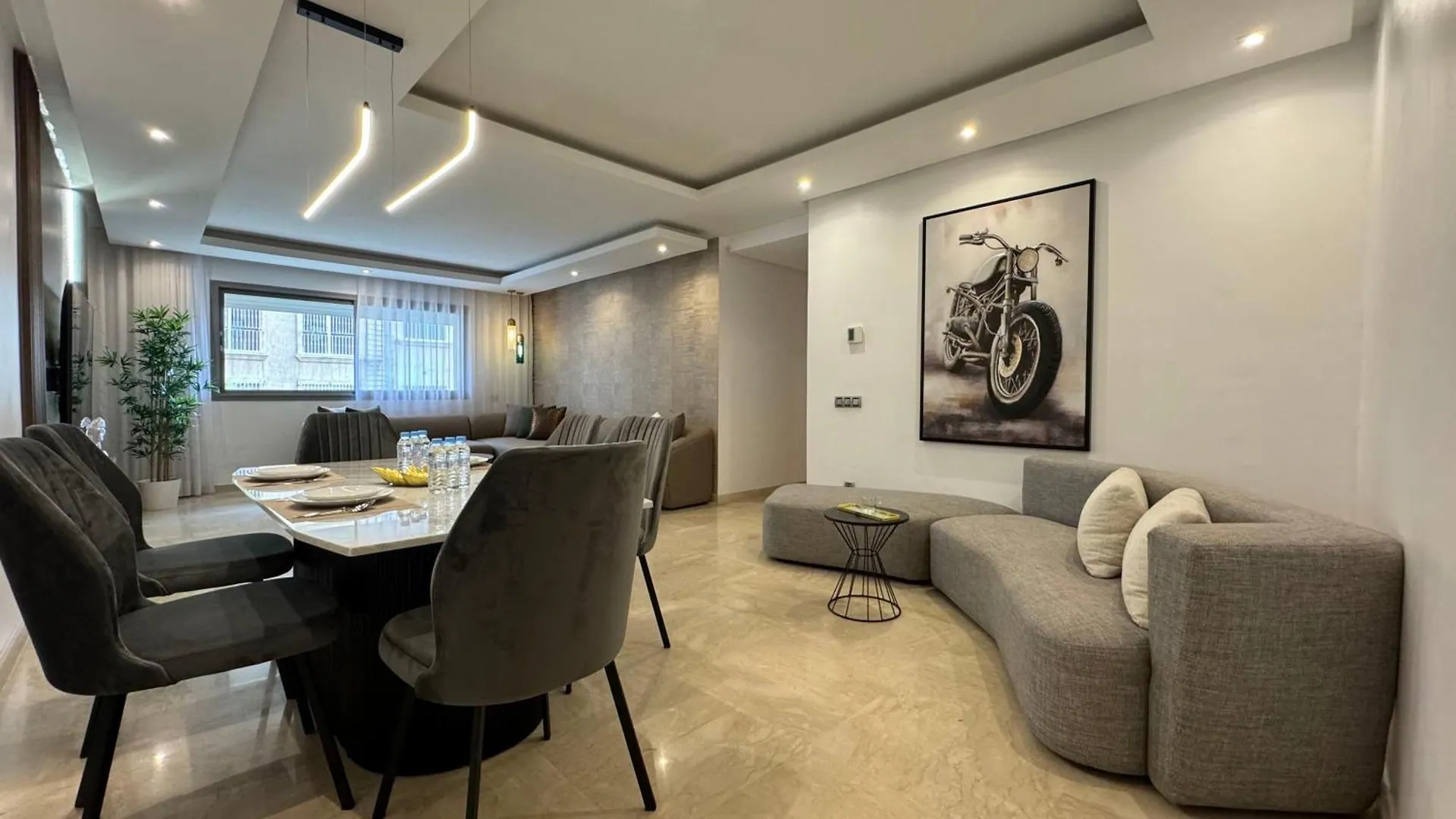 아파트 Garden View And Terrace 3Br - Appartali Luxury Platform 카사블랑카