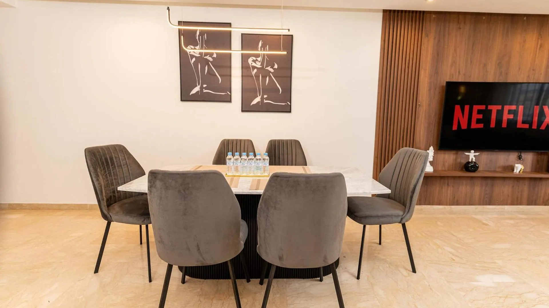 Garden View And Terrace 3Br - Appartali Luxury Platform 카사블랑카 0*,  모로코